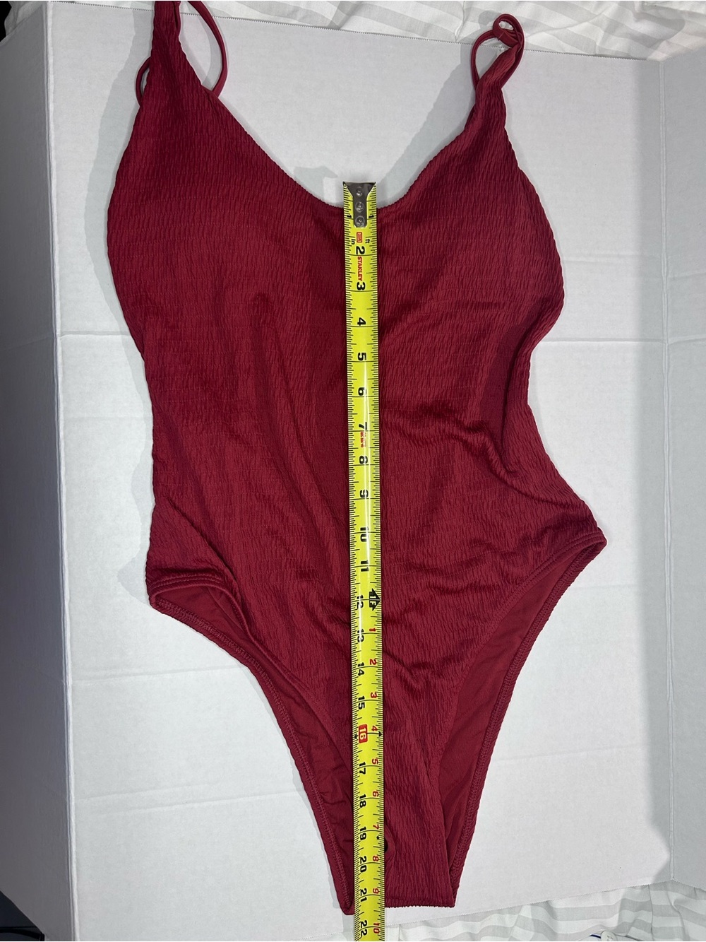 aerie One-Piece Swimsuit in Deep Brick Red